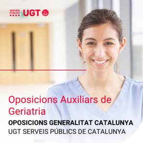 Cures d’infermeria: promoció de l’autonomia personal i atenció a les persones en situació de dependència. (Lleida 26)